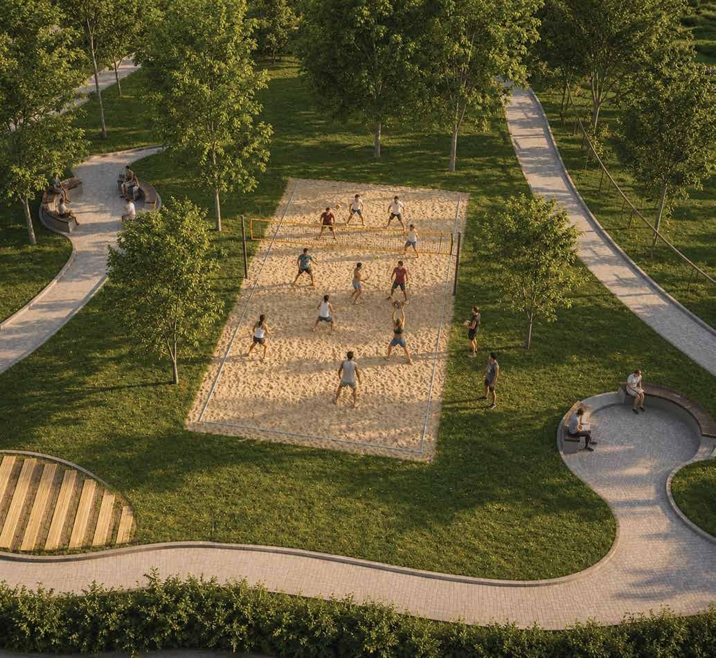 Beach volleyball court